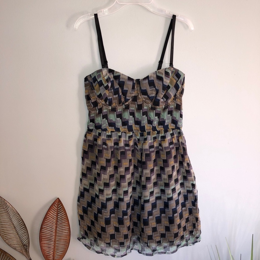 Bar 3 Mint Combo Sleeveless Mini Dress